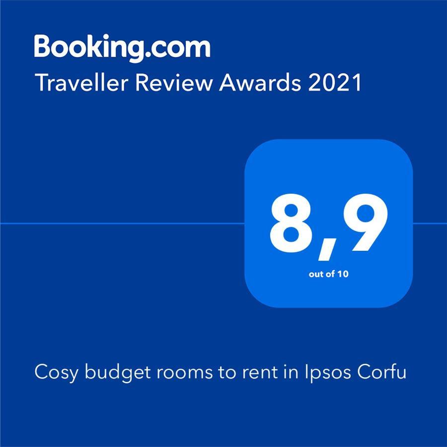 Cosy Budget Rooms To Rent In Ipsos Corfu Exterior foto